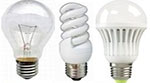Лампочки для дома (обычные, энергосберегающие или светодиодные)